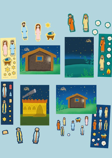 Різдвяні листівка з наліпками